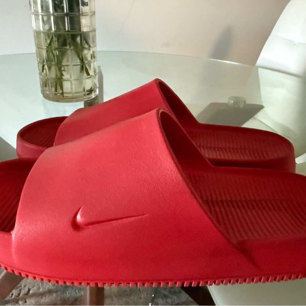Size 15 Nike Bold Red Slide Sandals